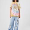 Ramones Graphic Tie-Dye T-Shirt (1) OVERSIZED T-SHIRTS