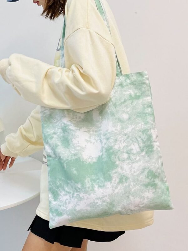Tie Dye Shopper Bag tote bag with zipper