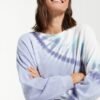 sunburst tie dye pullover